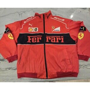 Ferrari Jacket Mens XL Red Racing Formula 1 F1 Scuderia Puma Shell UPS Shell SF
